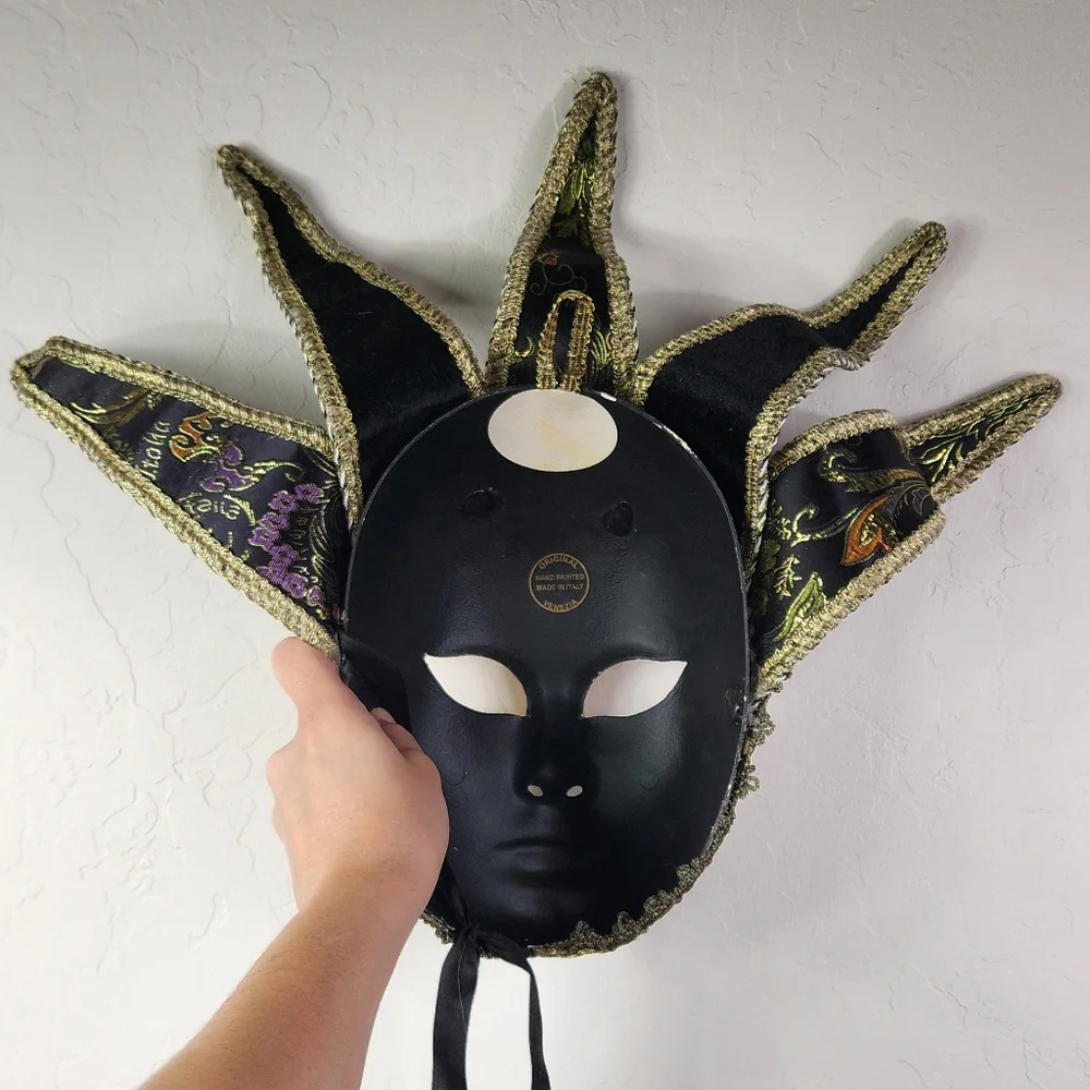 Genuine Italian Jester-style Venetian Mask